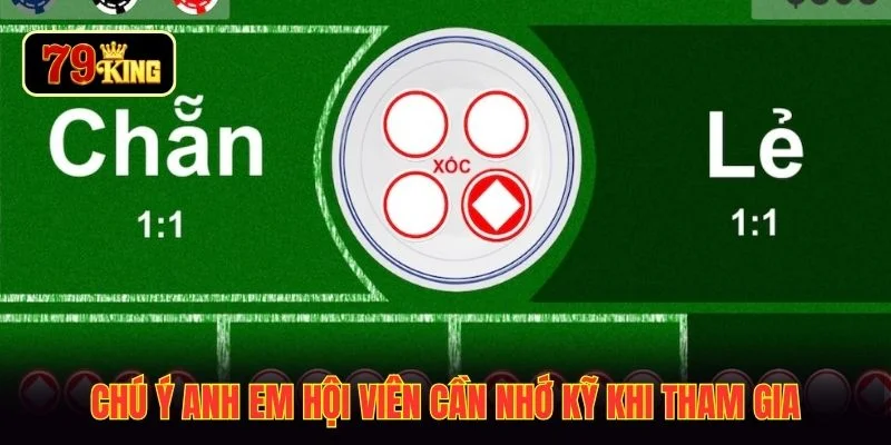 Chú ý anh em hội viên cần nhớ kỹ khi tham gia