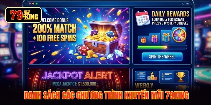 Danh sách các chương trình khuyến mãi 79KING
