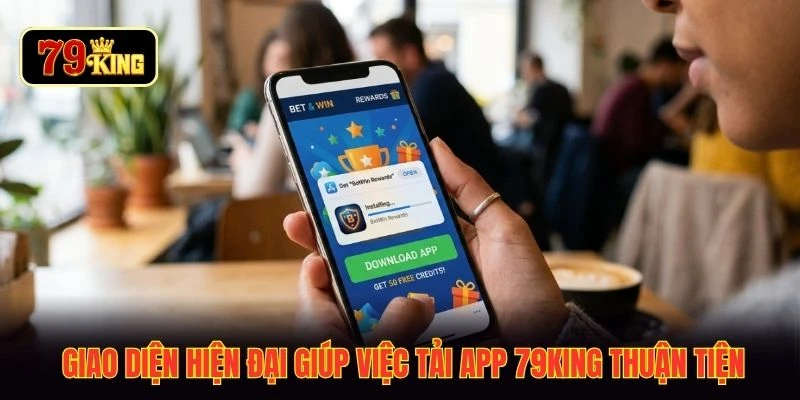 Giao diện hiện đại giúp việc tải app 79KING thuận tiện