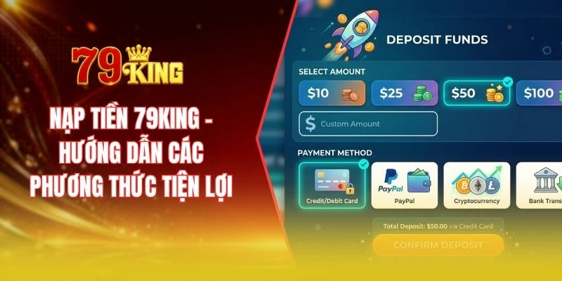 Nạp tiền 79KING - Hướng dẫn các phương thức tiện lợi